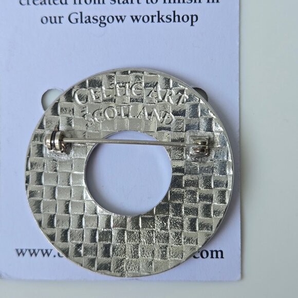 New! Celtic Art Scotland Pewter Scottish Thistle brooch pin - Picture 4 of 7